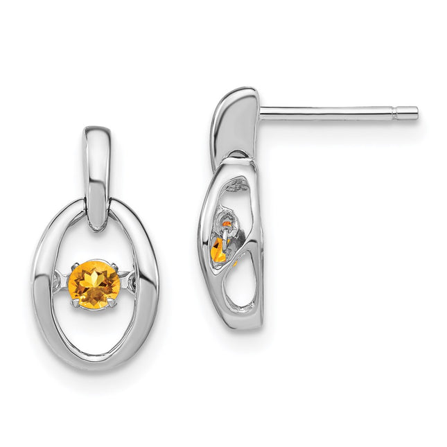 Sterling Silver Earrings Style QBE32NOV - Classique Jewelry Inc.