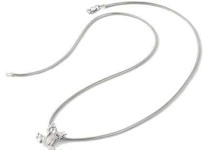 Landstrom's Mt. Rushmore Black Hills Sterling Silver 12K Gold Accents Frog Slide Lobster Clasp Necklace