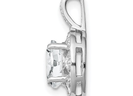 Sterling silver topaz pendant, alternate view