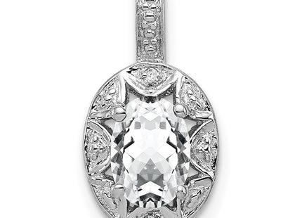 Sterling silver topaz pendant