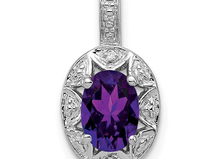 Sterling silver amethyst pendant