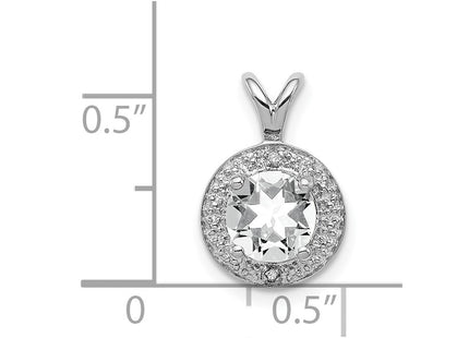 Sterling Silver Pendants Style QBPD11APR - Classique Jewelry Inc.