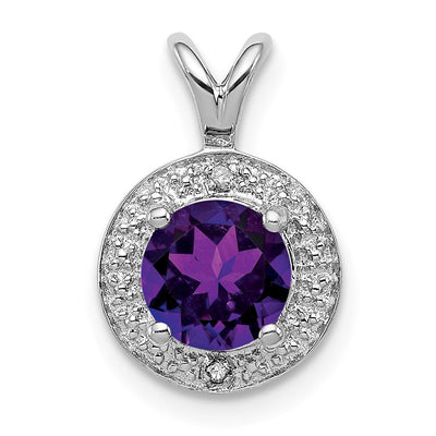 Sterling silver amethyst pendant