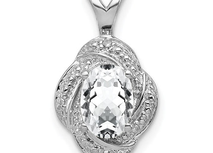 Sterling Silver Pendants Style QBPD12APR - Classique Jewelry Inc.