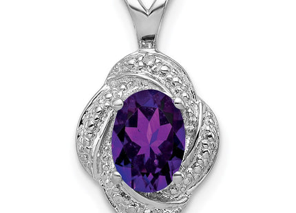 Sterling silver amethyst pendant