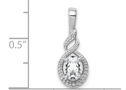 Sterling Silver Pendants Style QBPD18APR - Classique Jewelry Inc.