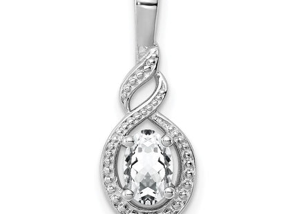 Sterling Silver Pendants Style QBPD18APR - Classique Jewelry Inc.