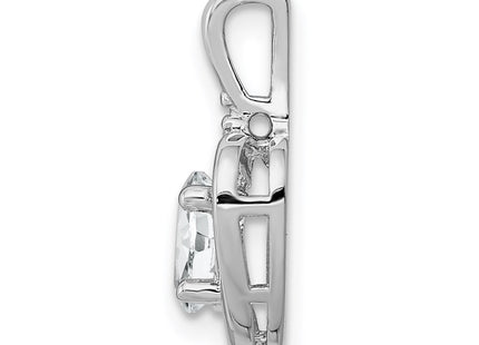 Sterling silver topaz pendant, alternate view