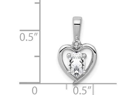 Sterling silver topaz pendant, another view