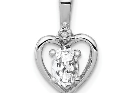 Sterling silver topaz pendant