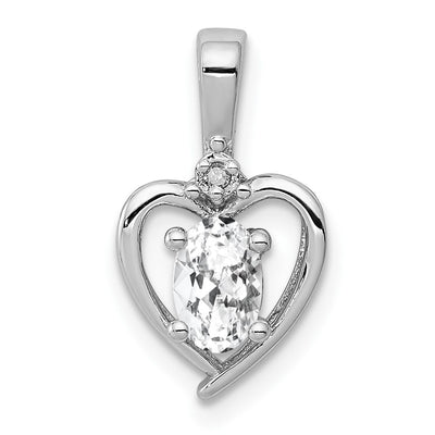 Sterling silver topaz pendant