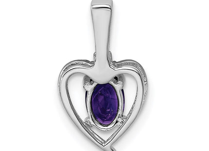 Sterling silver amethyst pendant, further view