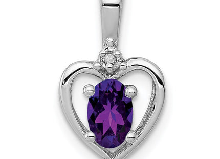 Sterling silver amethyst pendant