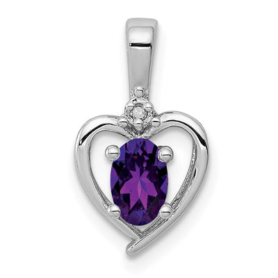 Sterling silver amethyst pendant