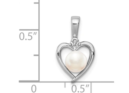Sterling silver pearl pendant, another view