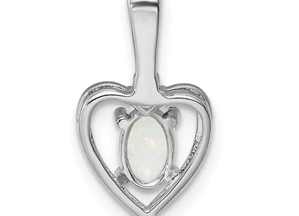 Sterling silver opal pendant, further view