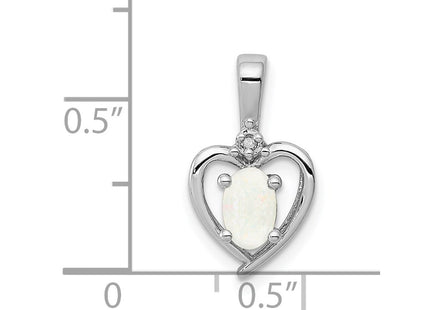 Sterling silver opal pendant, another view
