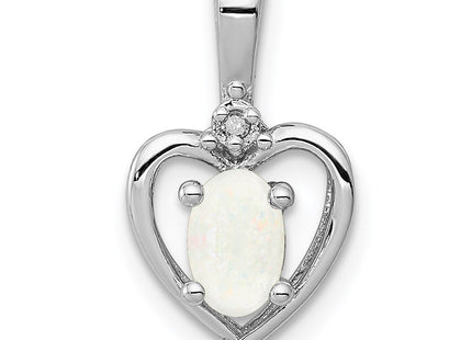 Sterling silver opal pendant