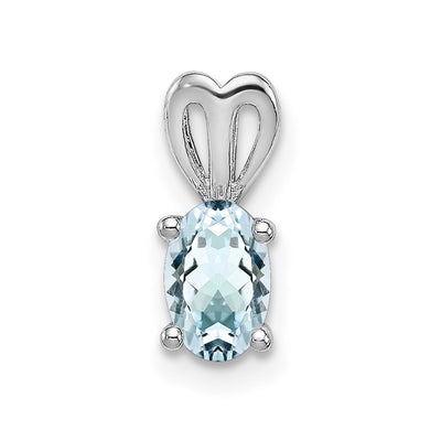 Sterling silver aquamarine pendant