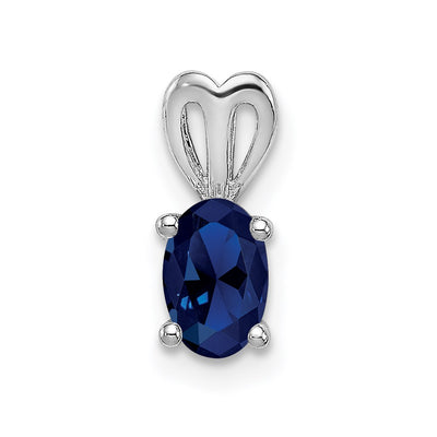Sterling silver sapphire pendant