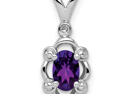 Sterling silver amethyst pendant
