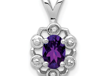 Sterling silver amethyst pendant