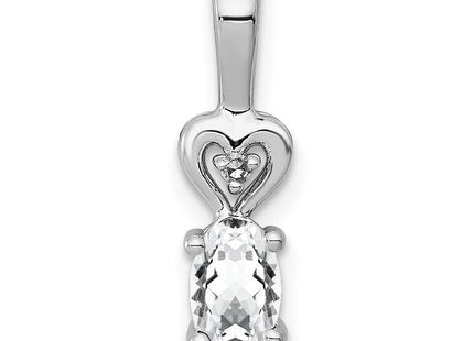 Sterling silver topaz pendant