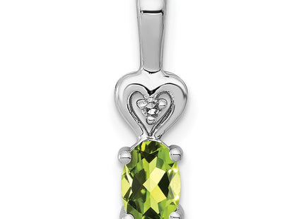 Sterling silver peridot pendant