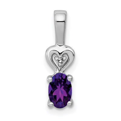 Sterling silver amethyst pendant