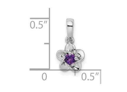 Sterling silver amethyst pendant, further view
