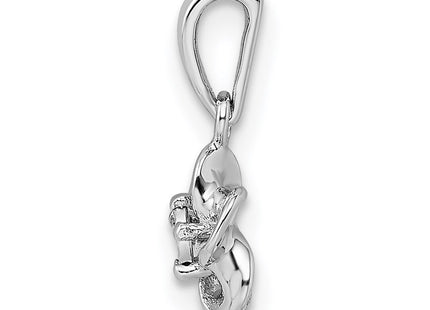 Sterling Silver Pendants Style QBPD30DIA - Classique Jewelry Inc.