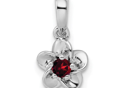 Sterling silver garnet pendant