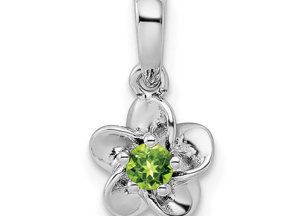 Sterling silver peridot pendant