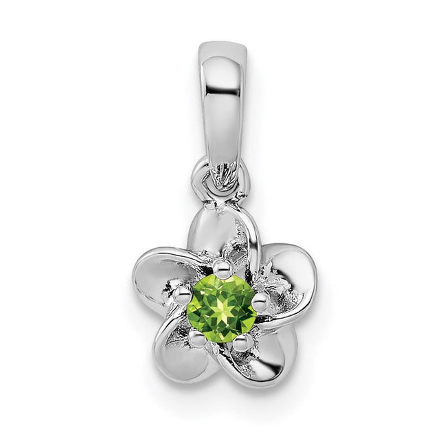 Sterling silver peridot pendant