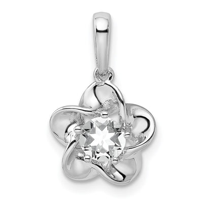 Sterling silver topaz pendant