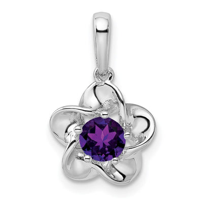 Sterling silver amethyst pendant