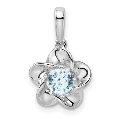 Sterling silver aquamarine pendant