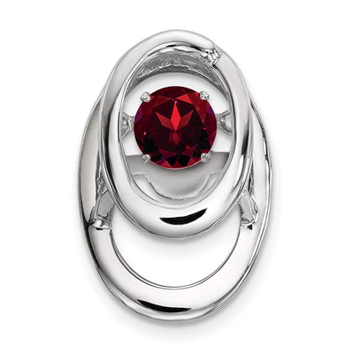 Sterling silver garnet birthstone chain