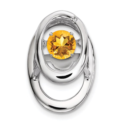Sterling silver citrine birthstone chain