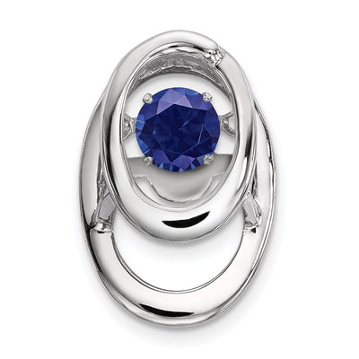 Sterling silver sapphire birthstone chain