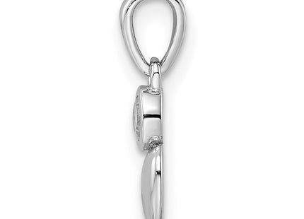 Sterling Silver Pendants Style QBPD35APR - Classique Jewelry Inc.