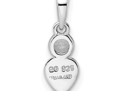 Sterling Silver Pendants Style QBPD35APR - Classique Jewelry Inc.