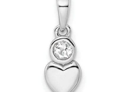 Sterling Silver Pendants Style QBPD35APR - Classique Jewelry Inc.