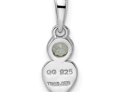 Sterling Silver Pendants Style QBPD35MAR - Classique Jewelry Inc.