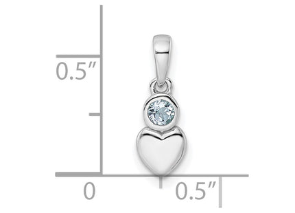 Sterling Silver Pendants Style QBPD35MAR - Classique Jewelry Inc.