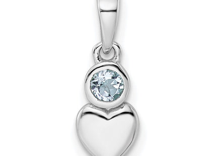 Sterling Silver Pendants Style QBPD35MAR - Classique Jewelry Inc.