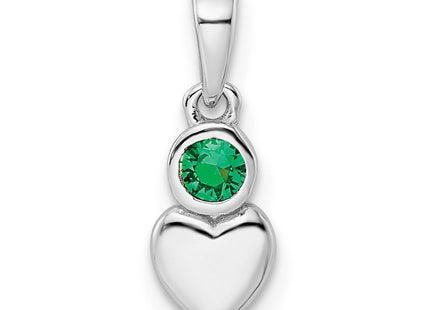Sterling Silver Pendants Style QBPD35MAY - Classique Jewelry Inc.