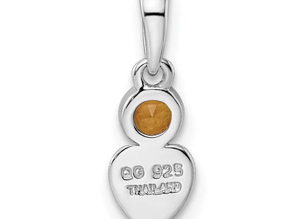 Sterling Silver Pendants Style QBPD35NOV - Classique Jewelry Inc.