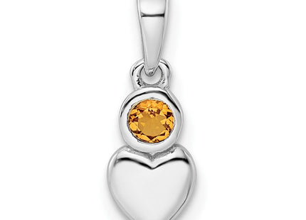 Sterling Silver Pendants Style QBPD35NOV - Classique Jewelry Inc.