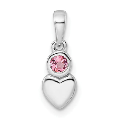 Sterling silver heart pendant